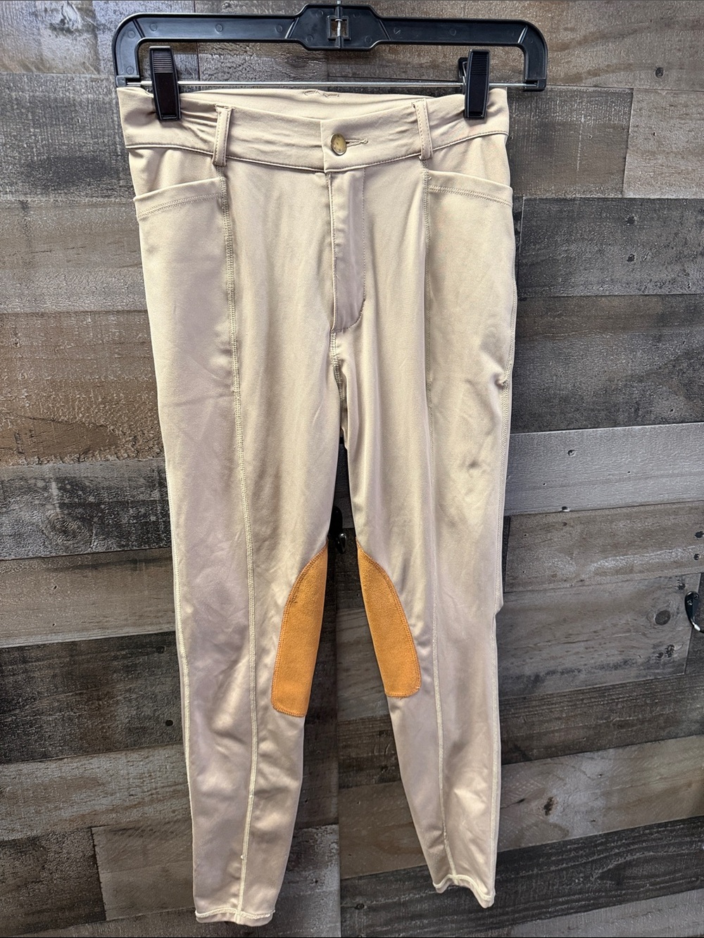Kid’s Beroy Equestrian Breeches with Tan Knee Patches